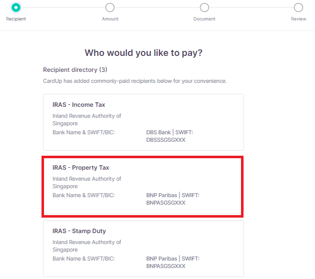 How do you pay property tax on CardUp? CardUp Help Center
