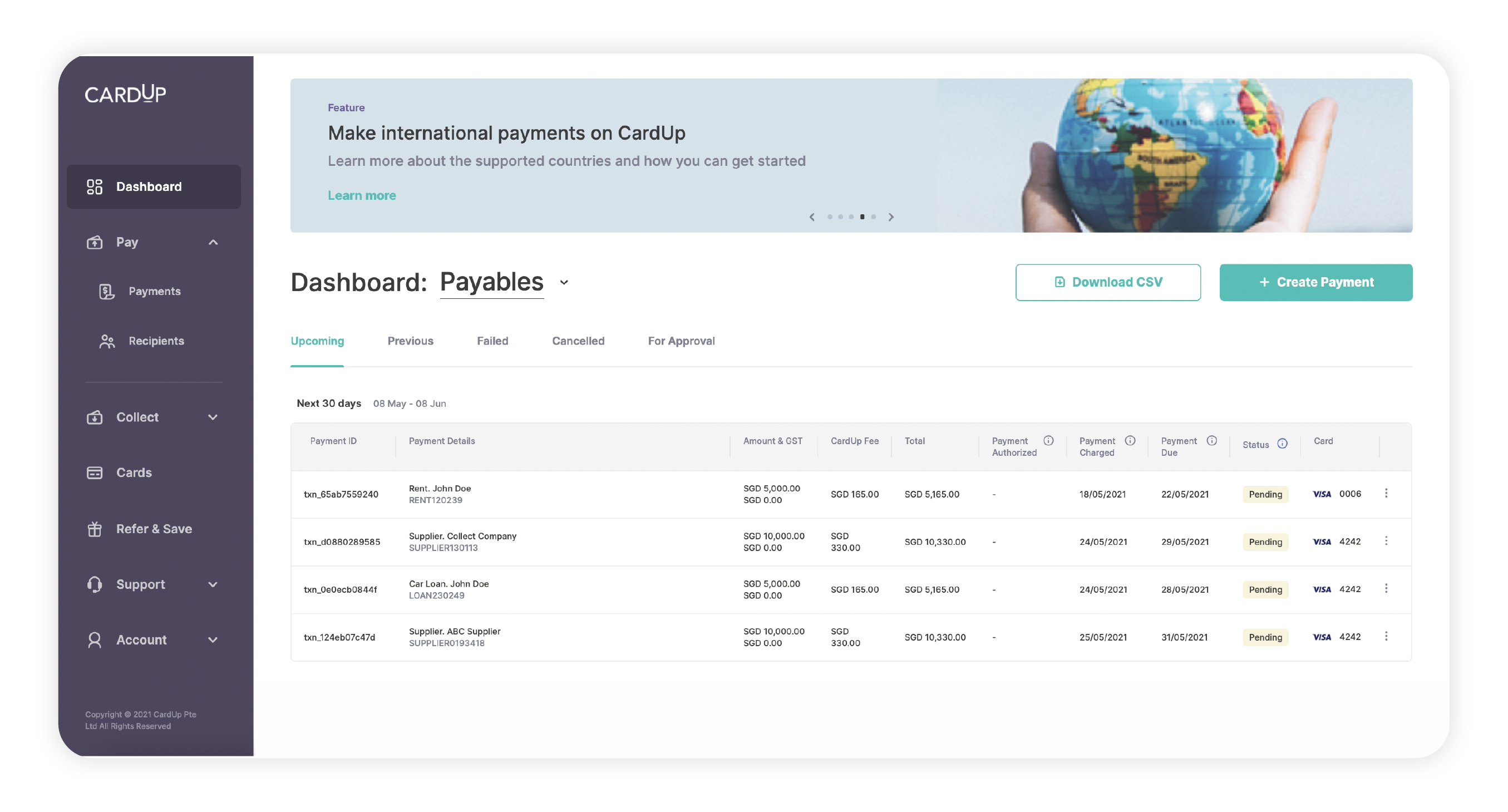 Payment Due Translate